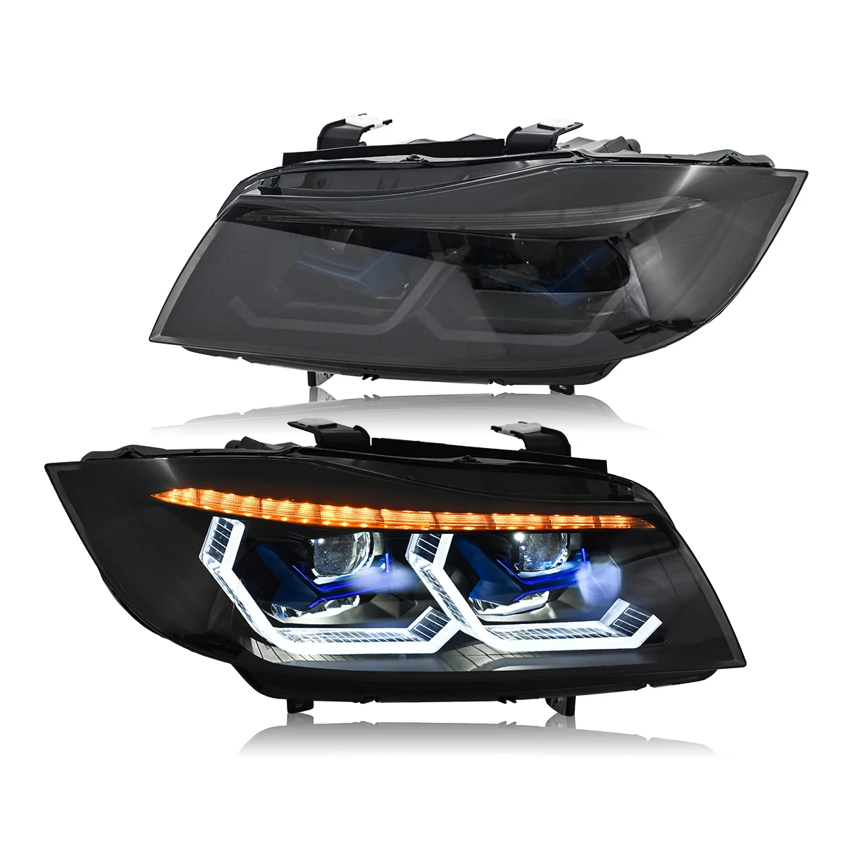 Premium High Precision LED Headlight For BMW 3 Series E90 E91 2005-2012 Original Halogen Model No-Damage Fit