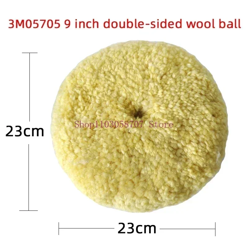 1PC Genuine 3M05705 Wool Ball Yellow Double-sided Polished Wool Wheel Lock Screw Wax Scratch Coarse Wax Wool Tray  NEW