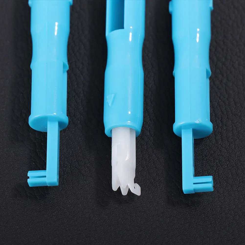 5Pcs Automatic Needle Threader Tool Set Metal Tip Easy Push Through Needle Eye for Hand Machine Sewing Seniors Poor Vision