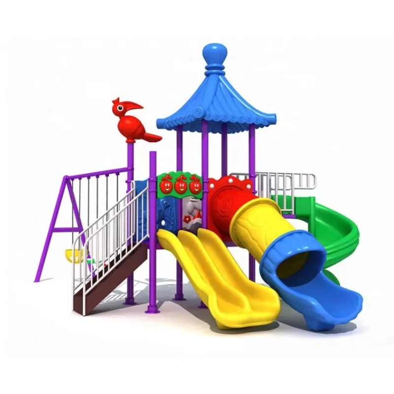 Wholesale Low Price Outdoor Amusement Swing and Slide Set for Kids