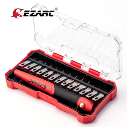 EZARC Precision Utility Knife Kits with 13 PCS Refill SK5 Blades for Carving, Art Modeling, Scrapbooking, Sculpture, Trimming