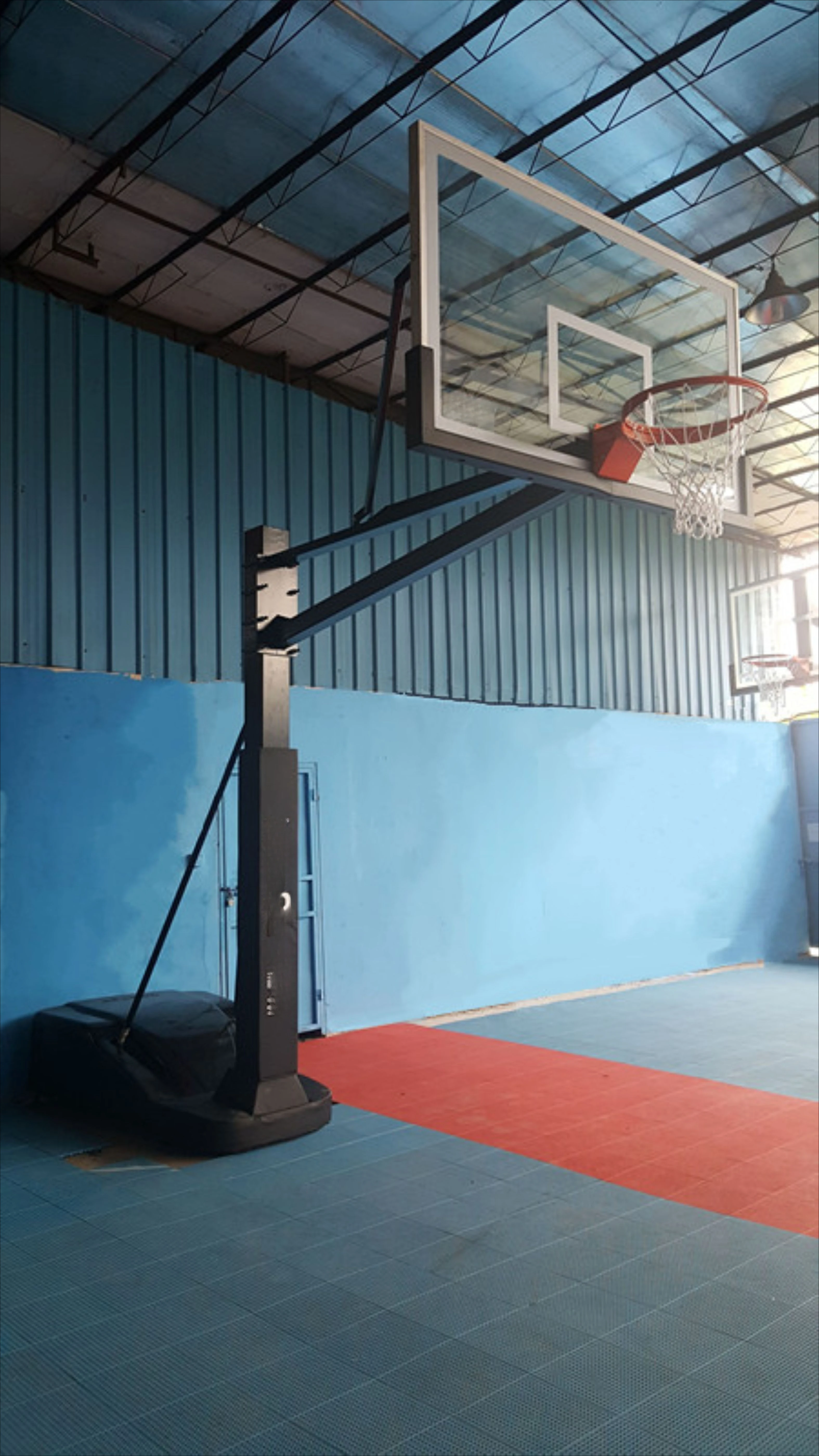 Long Lifetime 72 Inch Basketball Moveable Stand Indoor Portable Basketball Hoop