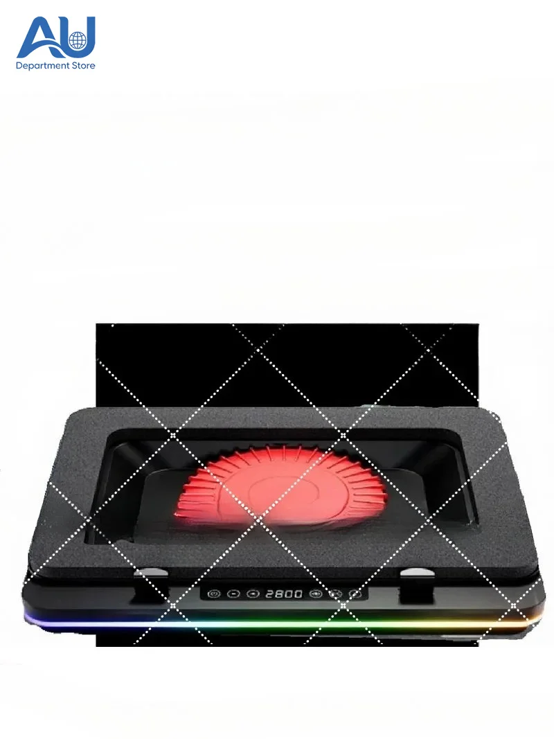 Air-Pressing Laptop Cooler with 14CM Fan, Supports 18inch Laptops Dustproof Base Stand