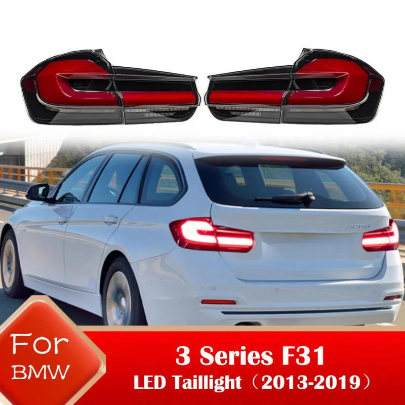 For BMW 3 Series F31 Tail Light Assembly Modified LED Light Guide Driving Light Brake Light Running Water Turn Signal Rear Lamp