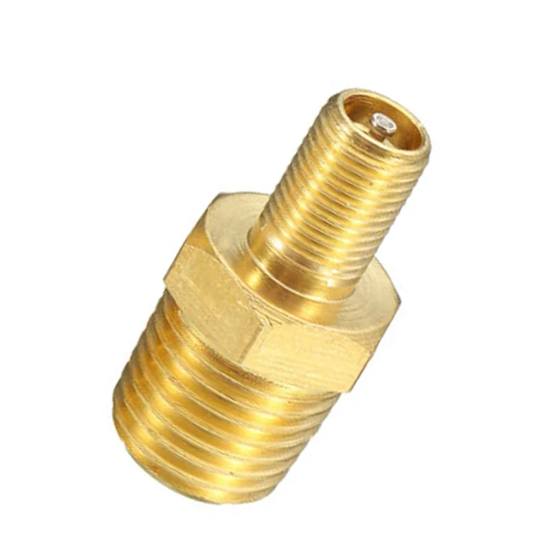 New 1/4 Inch NPT Solid Nickel Plated Brass Air Compressor Tank Fill Valve With Installed Core And Black Plastic Cap TOOL