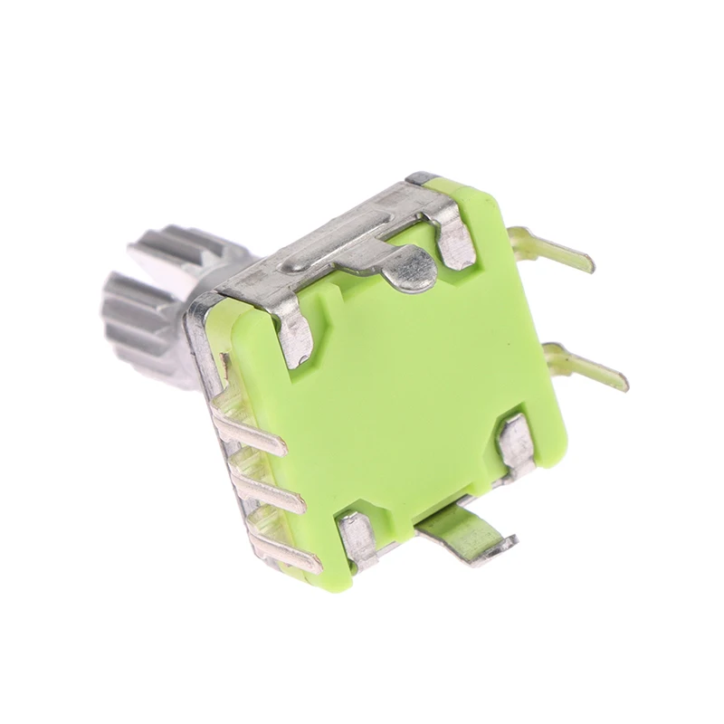 1pc EC11 Digital Potentiome Rotary Encoder Switch 30 Position With Push Button Switch 5Pin Handle Length 12.5mm Plum Shaft