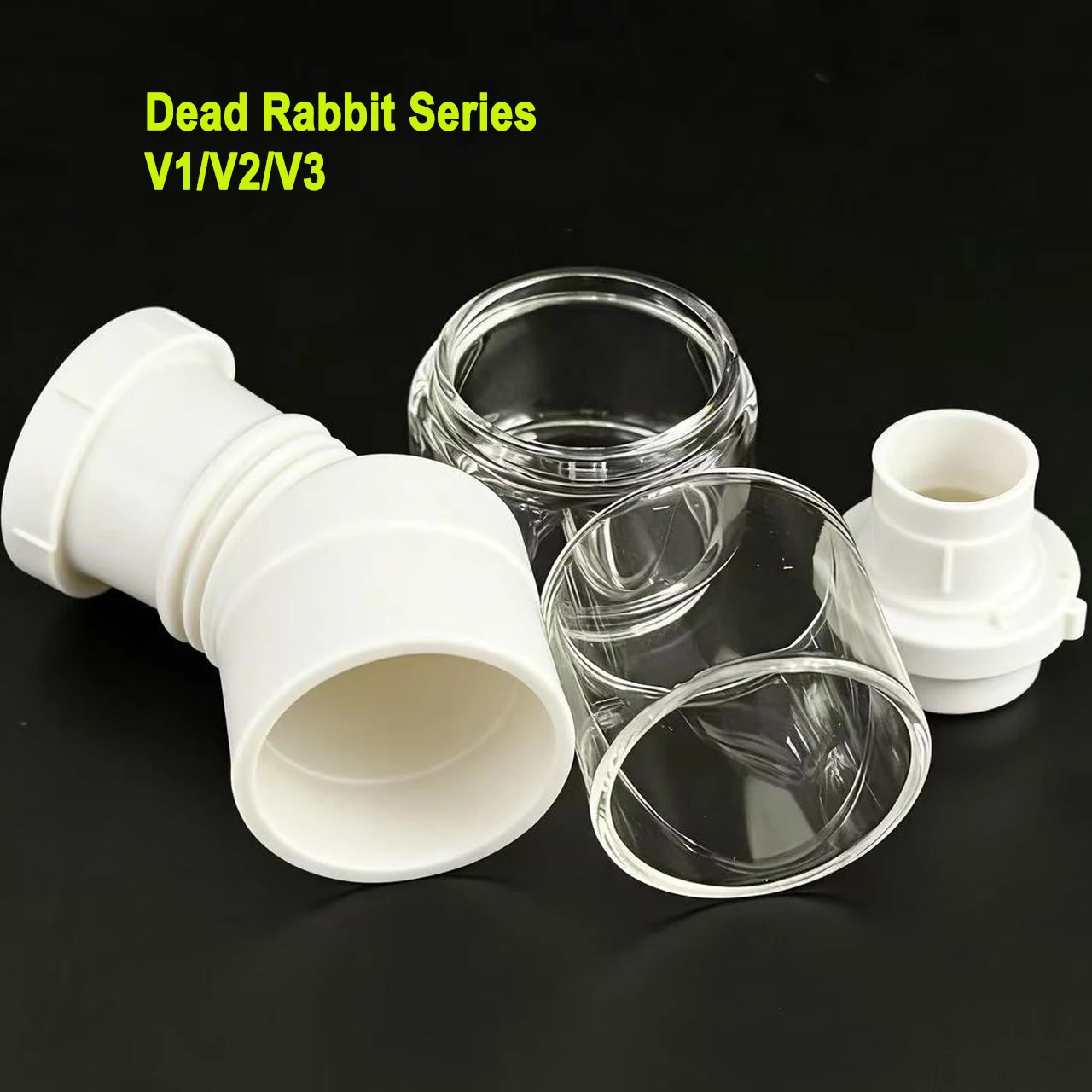 

10/5 шт. Прозрачные круглые плоские стеклянные фитинги для улучшения работы Fat Rabbit V3/V2/V1, мультяшные стеклянные трубки