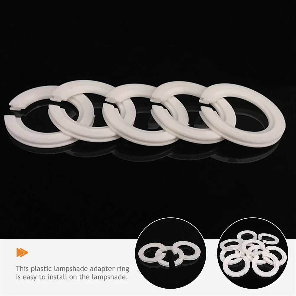 4 Pcs Lampshade Adapter Ring E27 to E14 for Light Socket Fitting Converter Part Pp Reducing Rings Retainer