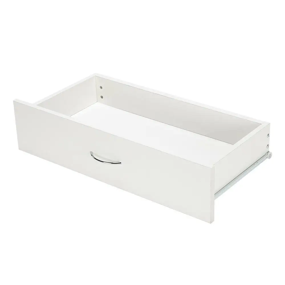 Meuble de Rangement Blanc pour Chambre à Coucher, Commode avec 4 Broches de Proximité