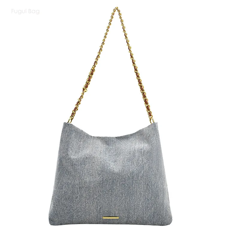 

Women's Tote Bag Single Shoulder Underarm Bag 2024 New Fashion Trend Simple and Versatile Large Capacity Casual Chain