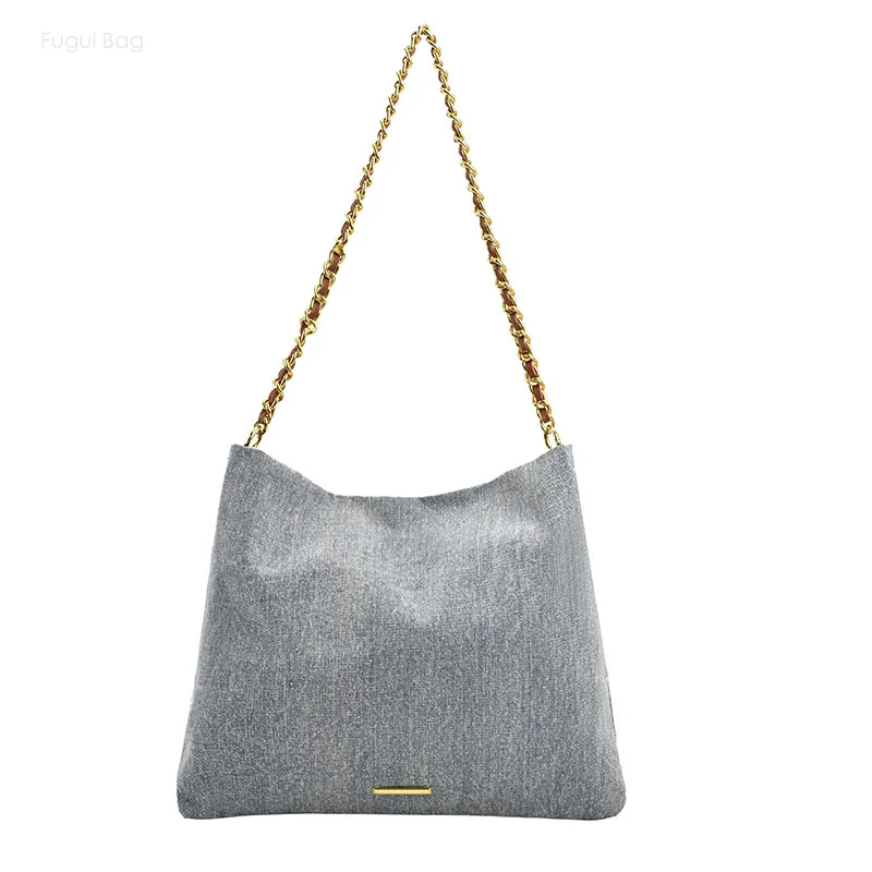 Women's Tote Bag Single Shoulder Underarm Bag 2024 New Fashion Trend Simple and Versatile Large Capacity Casual Chain