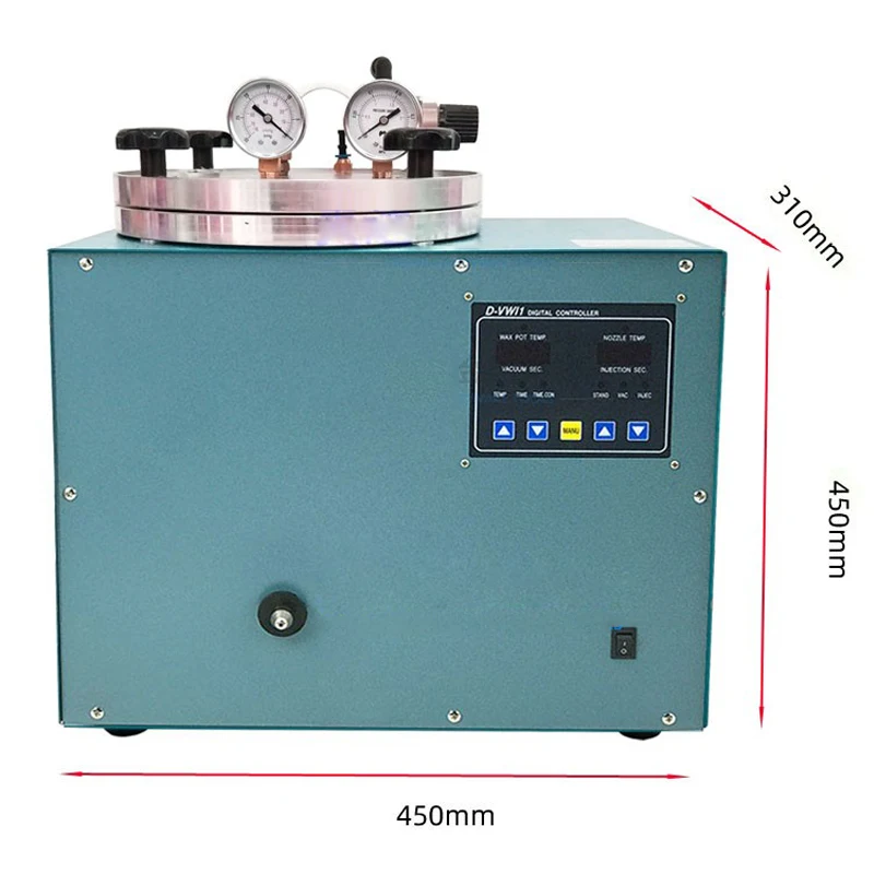 

Digital Vacuum Casting Machine - 3Kg Capacity Wax Injector Jewelry Waxing Machine Full-Automatic Precision Wax Mold Invest Tool