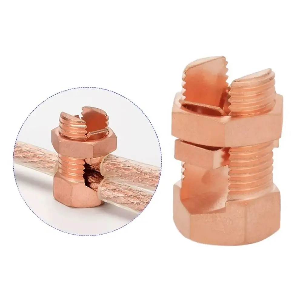 New TJ Series Split Bolt Connector Sturdy Durable Copper Split Bolt Copper Split Connector
