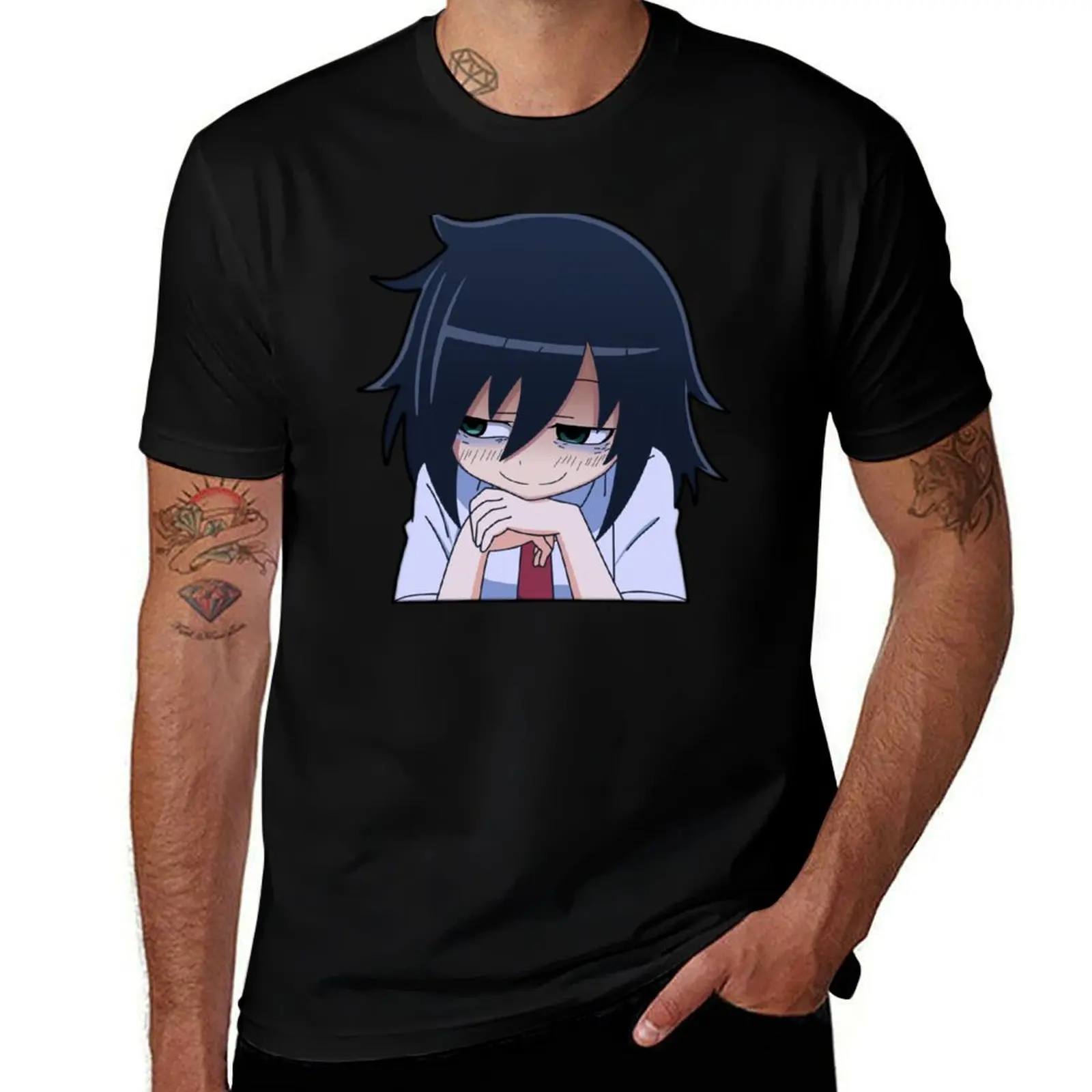 Tomoko - No Matter How I Look At It, It's You Guys' Fault I'm Unpopular! T-Shirt Basic Breathable Solid Color T-Shirt