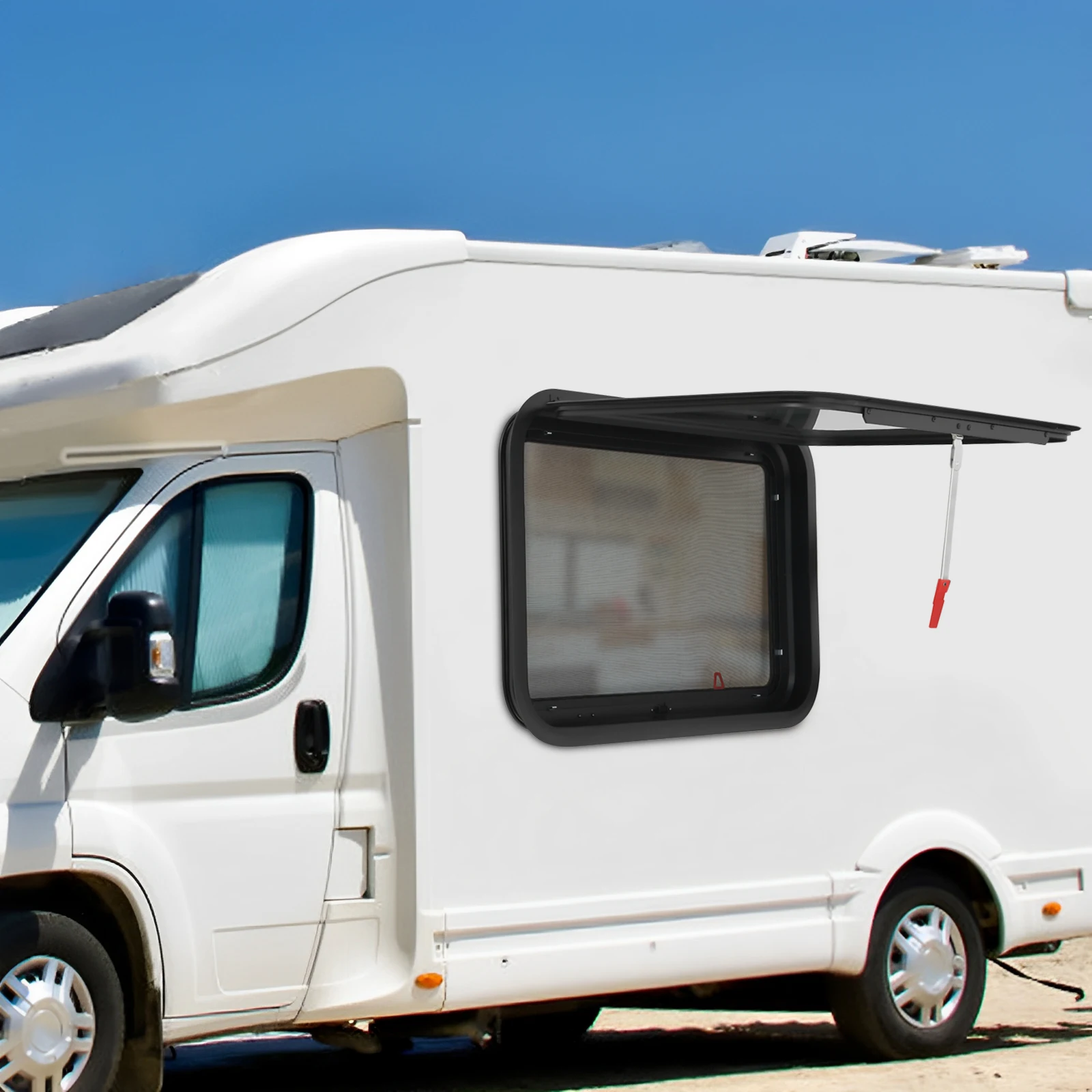 RV دفع نافذة خروج نافذة 30 * 20in / 36 * 20in تخييم متنقل قافلة نافذة دفع خارجية #4