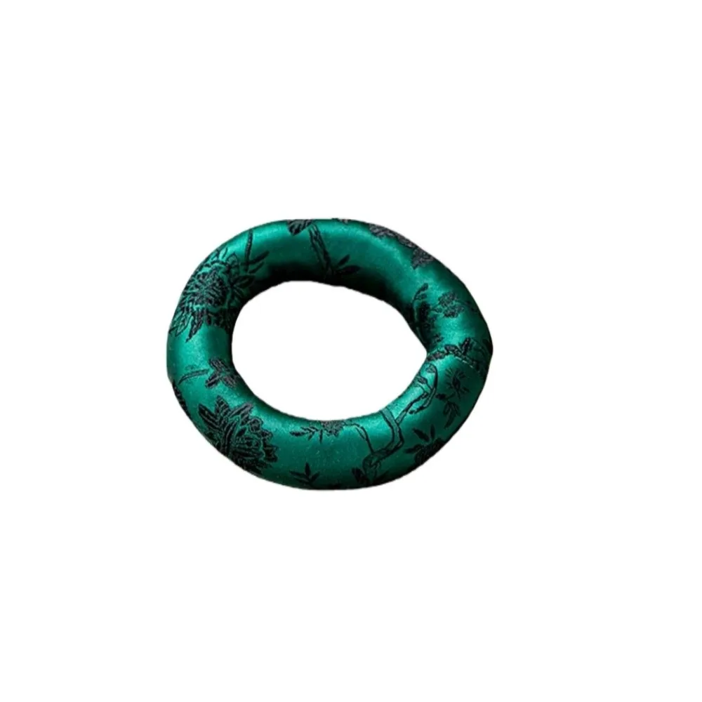 Handcrafted Item Nepalese Singing Bowl Mat Cloth Round Donut Shape Mat Non Slip Traditional Drink Cup Mat Yoga Practice