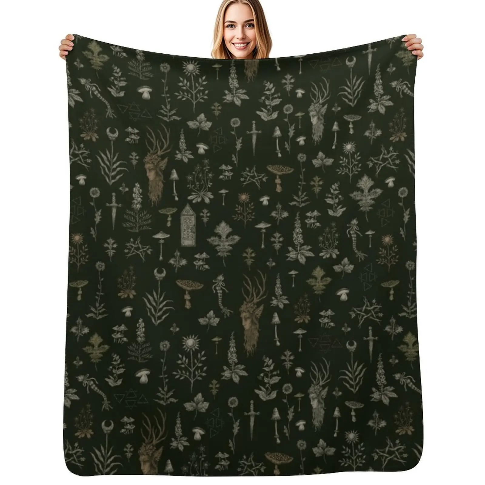 Forest and Field Guardian Throw Blanket manga christmas decoration Sofa Decoratives Sofa Throw Blankets