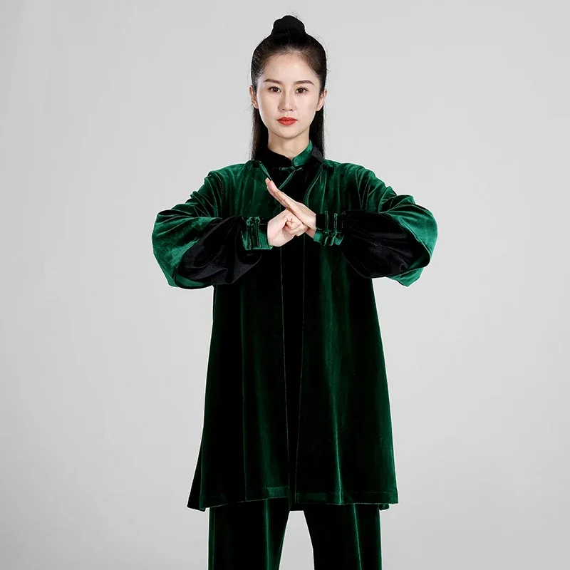 

Winter Thicken Tai Chi Clothes Women Wushu Clothes Kung Fu Competition Clothes Martial Art Uniform Wrinkle Free 2023