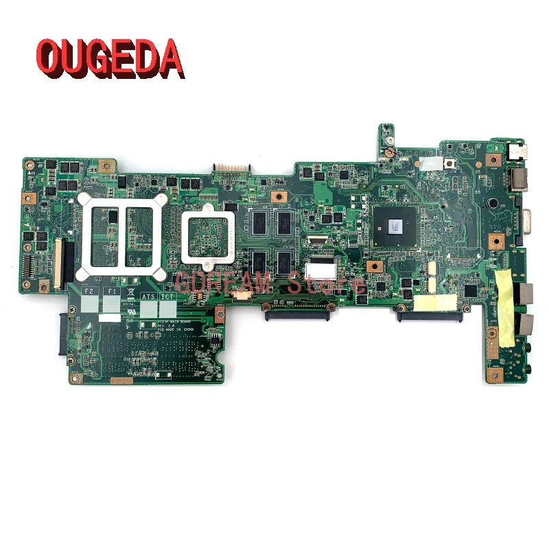 OUGEDA Laptop Motherboard For Asus K72JR K72JK K72JU K72JT HM55 DDR3 HD5470 1GB Free CPU Main Board full tested