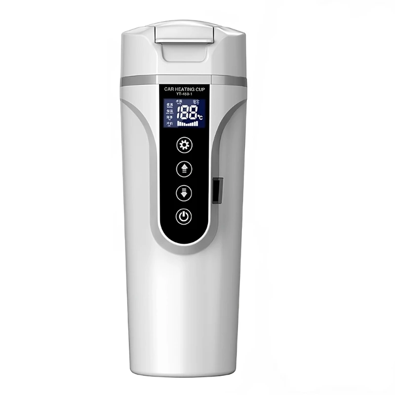 96GB Water Heater for Vehicles Boil Water Fast 680ml Capacity Electric Kettle 12/24V