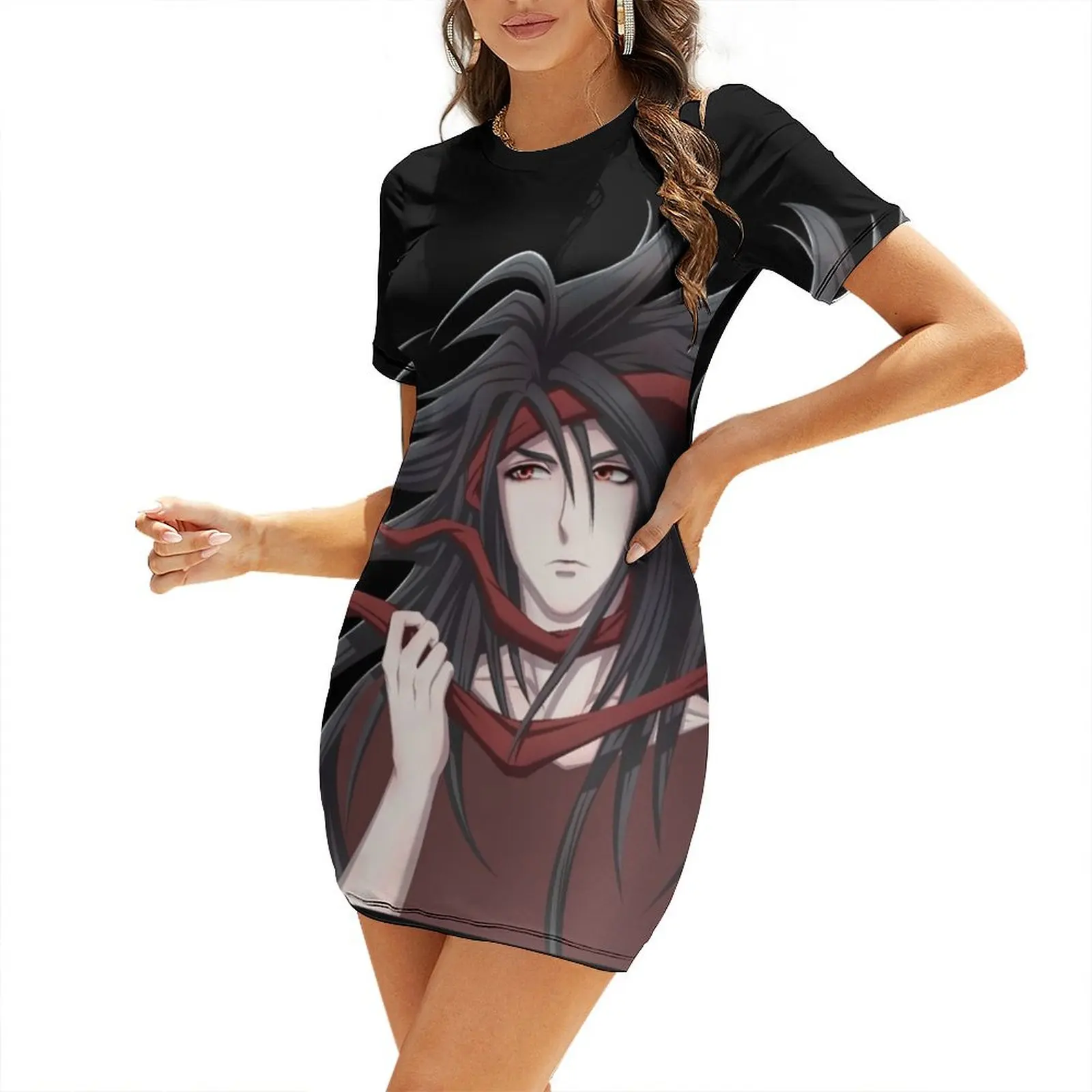 

Vincent Valentine Windy Short-Sleeved Dress Long dress woman prom dresses party dresses women Dress