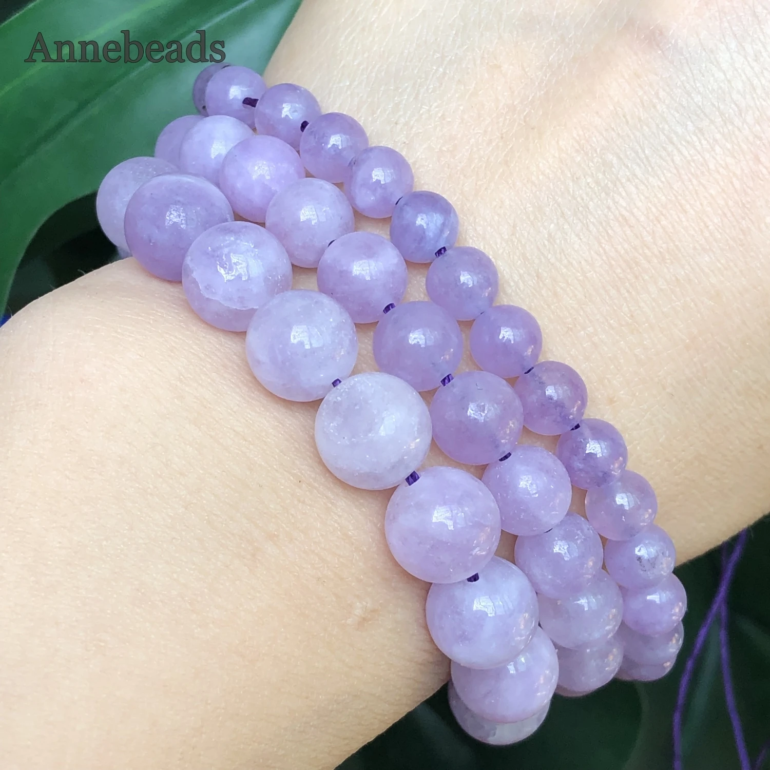 Natural Stone Amethysts Beads Loose Spacer Purple Crystal Beads For Jewelry Making DIY Bracelet Accessories 15\