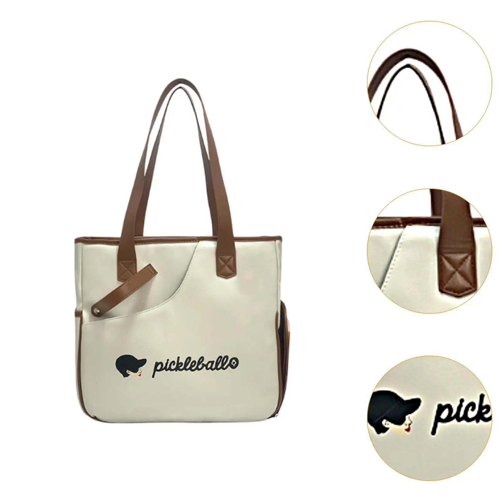 pickleball-racket-bag-shoulder-bag-compact-large-capacity-multipurpose-pu