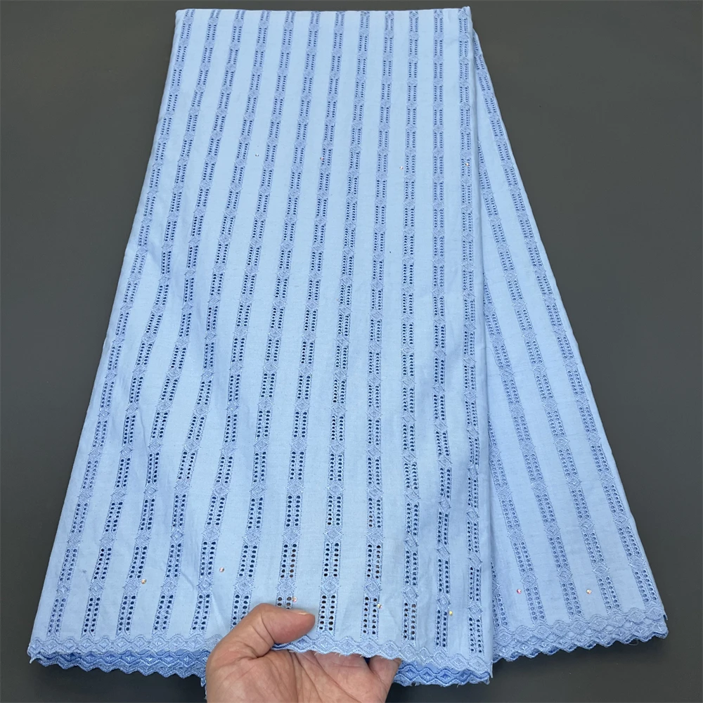African Cotton Lace Fabric 2024 High Quality Swiss Voile Lace Fabric In Switzerland Nigerian Voile Lace For Sewi hz1328