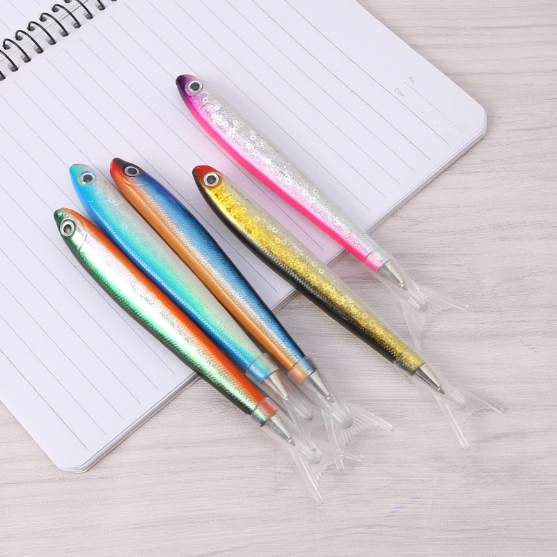 

5pcs Japanese Korean Style Creative Fish Pens - Cute Ocean Themed Novelty Stationery Writing Tools