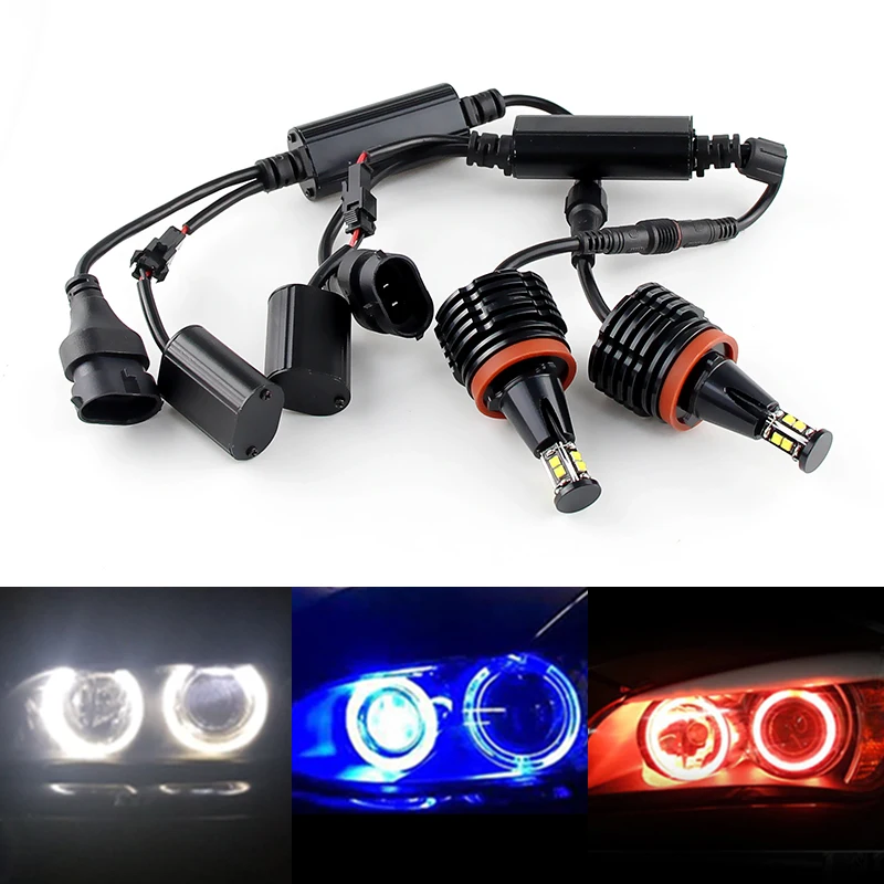 2PCS H8 120W Angel Eye LED DRL Halo Anelli per BMW serie 7 F01/F02 (740i, 740Li, 750i, 750Li, 760Li, Alpina B7 B7L) 2009-2012
