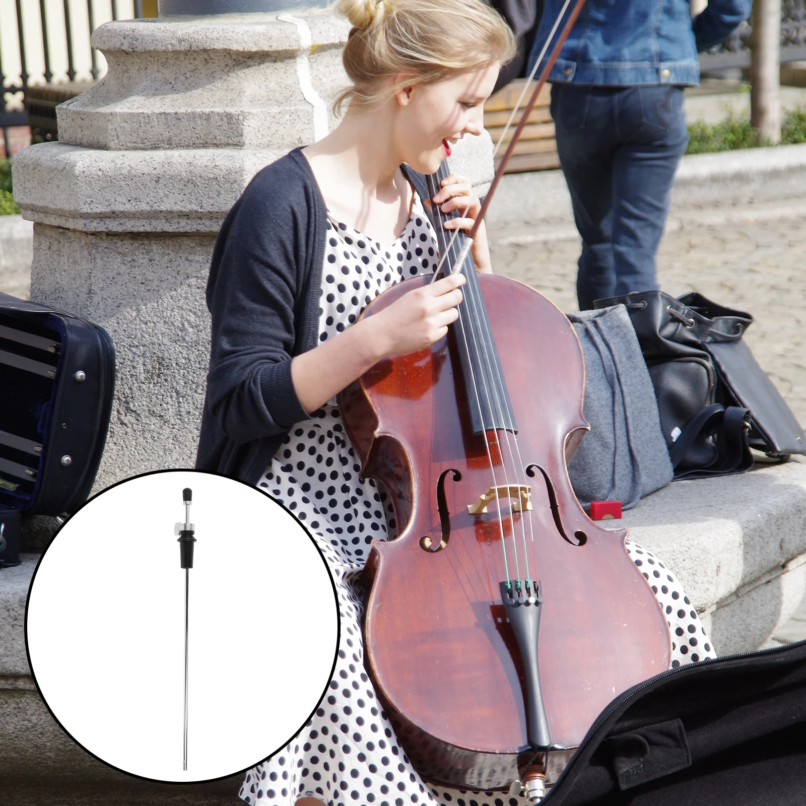 

Cello Endpin Tip Protector Reliable Carbon Tail Post Rod Stabilizer Anchor Cushion Music Instrument Parts Cello Metal Tail Rod