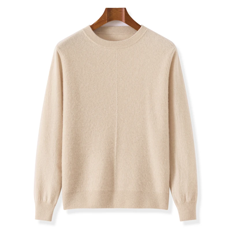 

Мужские пуловеры, мягкие, теплые, удобные, трикотаж из 100% мериносовой шерсти, шикарные повседневные свободные базовые топы с длинными рукавами и круглым вырезом, простые однотонные топы