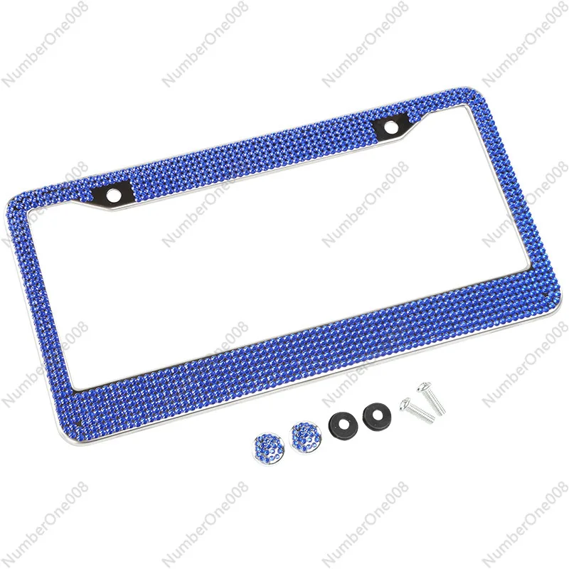 

American License Plate Frame, Diamond-encrusted Stainless Steel American License Plate Frame, Diamond-encrusted License Plate Fr