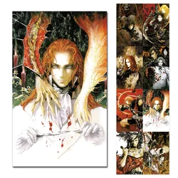 Castlevania Anime Game Poster 2025 New Home Decor Leon Belmont Vampire Dracula Alucard Paper Wall Posters House Room Decoration