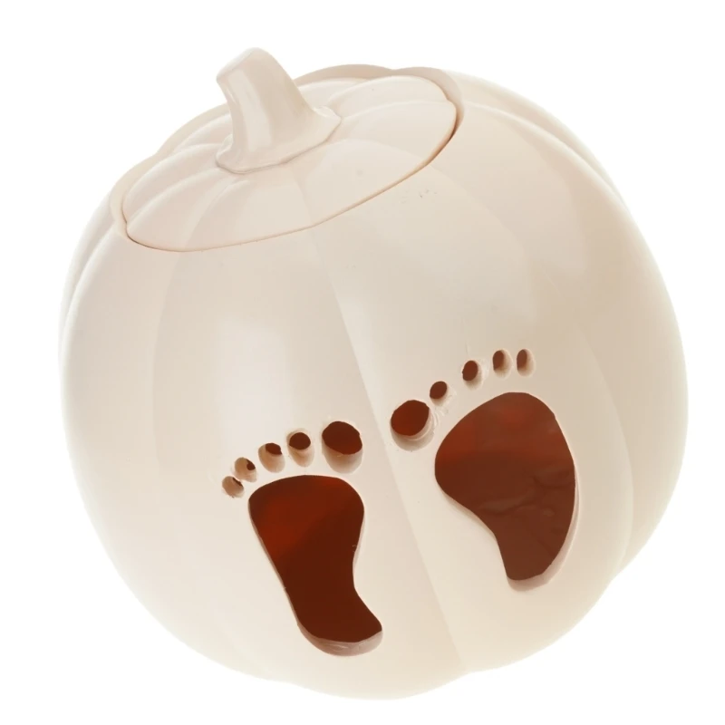 12PD Halloween Decoration Pumpkins LED Light Hollowed Resin Pumpkins Lamp For Indoor and Outdoor Party Table Centerpieces