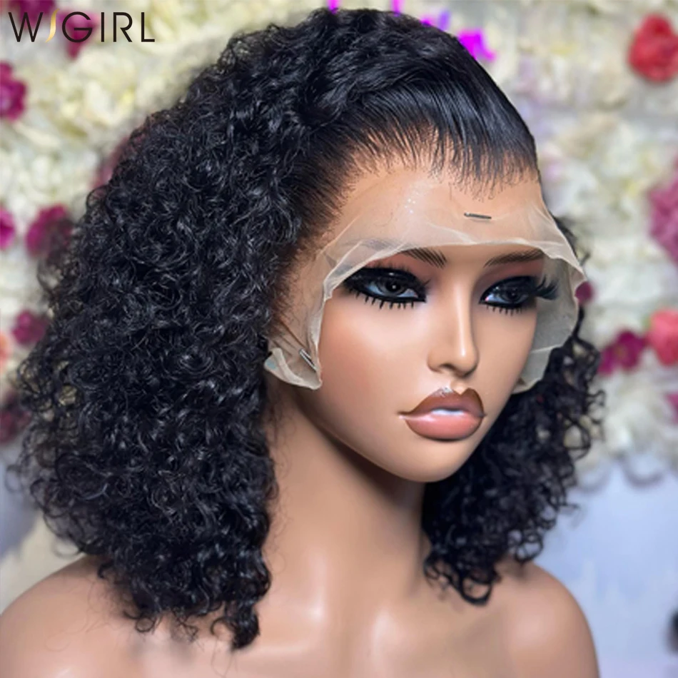 Wigirl Curl Short Bob Deep Wave 13x6 Hd Lace Front Wig 13x4 Frontal Human Hair Wigs 5x5 Bob Glueless Wig Ready To Wear For Women