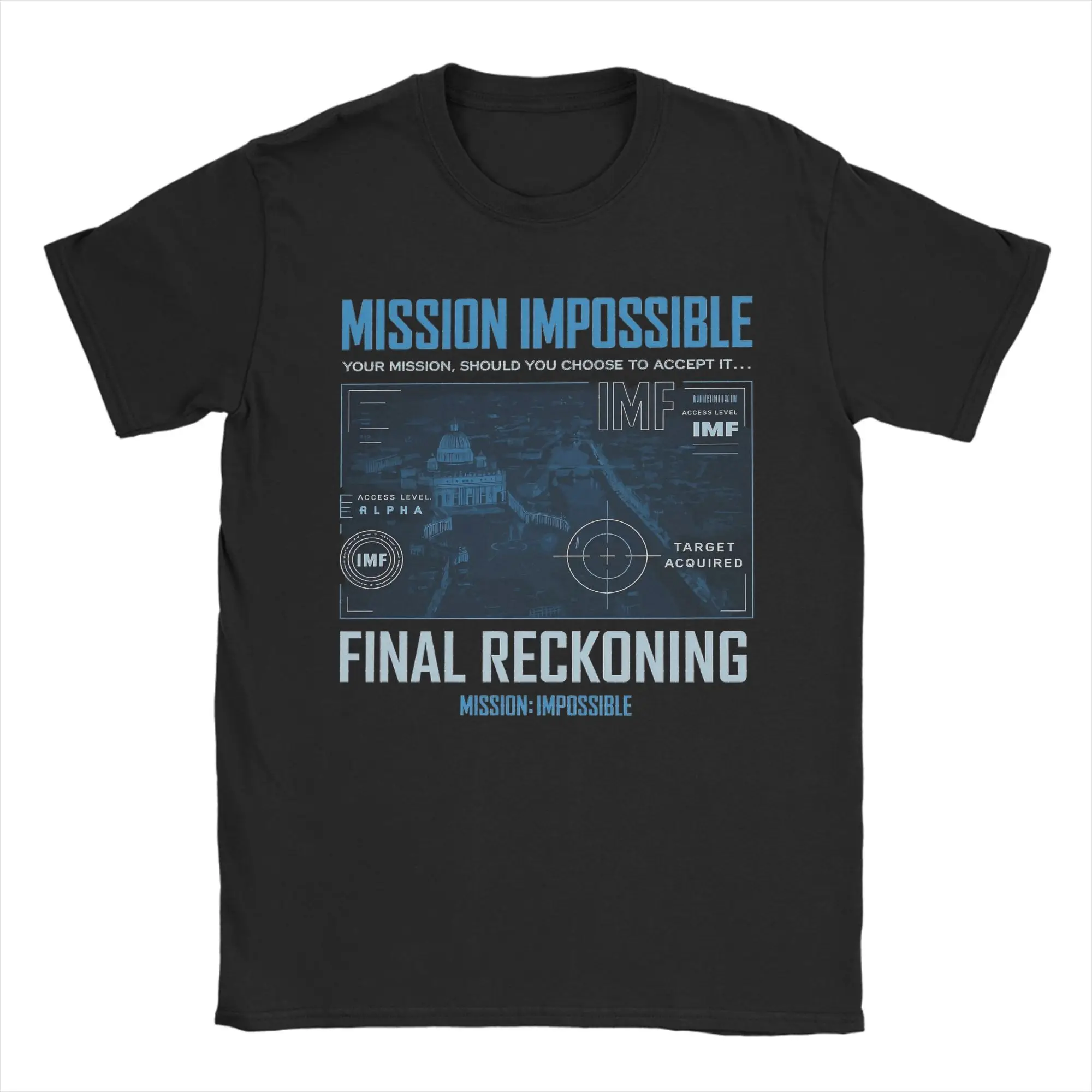 Men T-Shirts Best Of All Time City Mission Impossible Funny 100% Cotton Tee Shirt Short Sleeve  T Shirt Round Collar Tops Unique