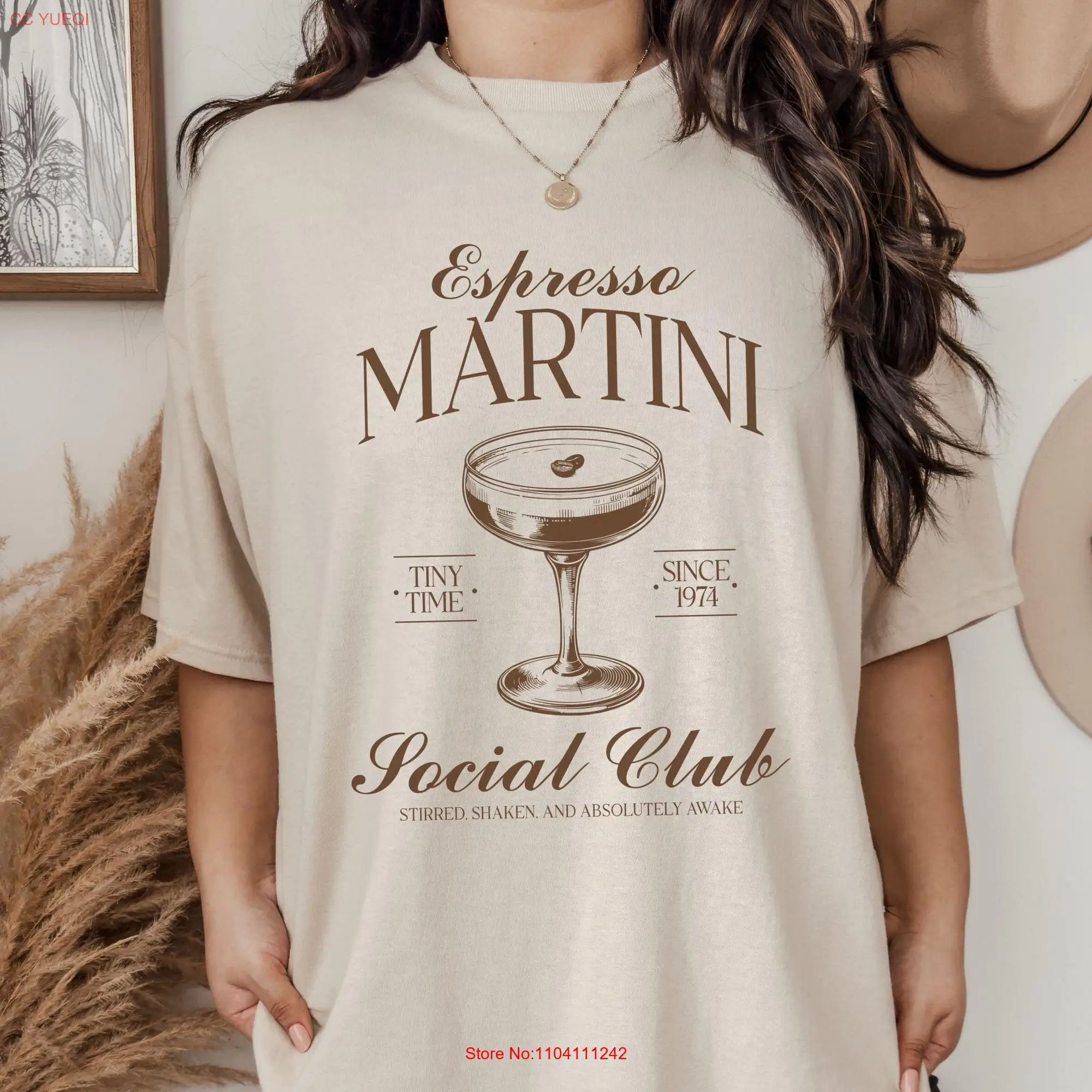 Espresso Martini T Shirt Girls Trip Social Club Lover s Cocktail long or short sleeves