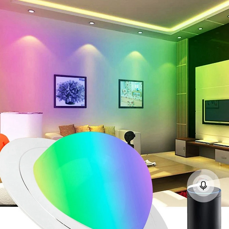 LED Downlight Wifi Smart APP Dimming Round Spot Light RGB Color Changing Light Voice Control Work With Alexa