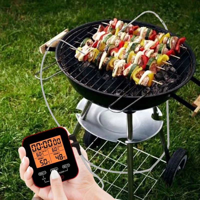 

Double needle grill cooking BBQ thermometer