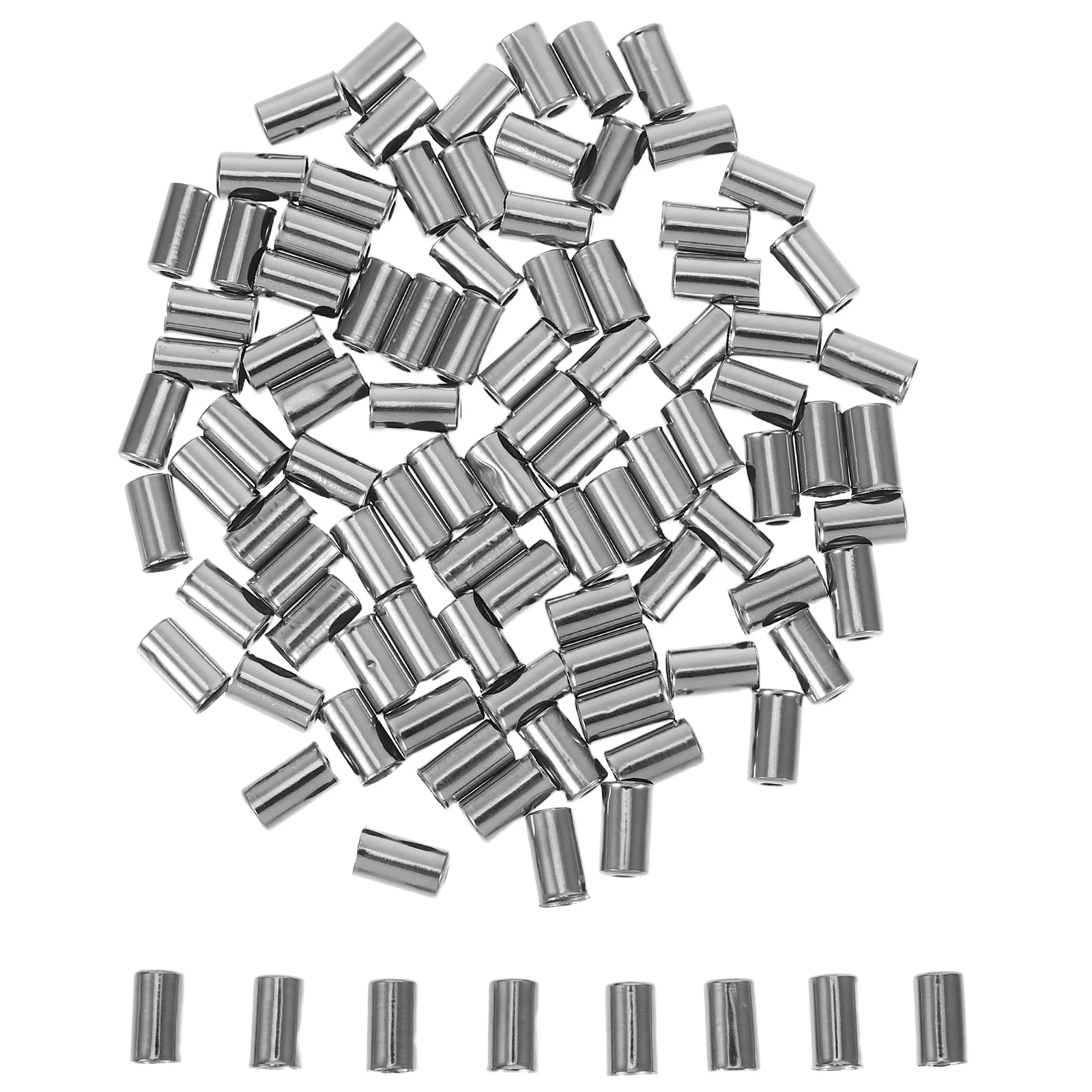 

100pcs 5Mm Bicycle Brake Cable Caps Copper Bike Line Cap For Mountain Road Bike Repair Kit Wire End Caps Protection