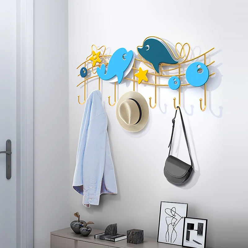 

Wall Modern Coat Racks Metal Luxury Bedroom Hallway Coat Racks Plastic Wall Storage Display Open Arara De Roupa Trendy Furniture
