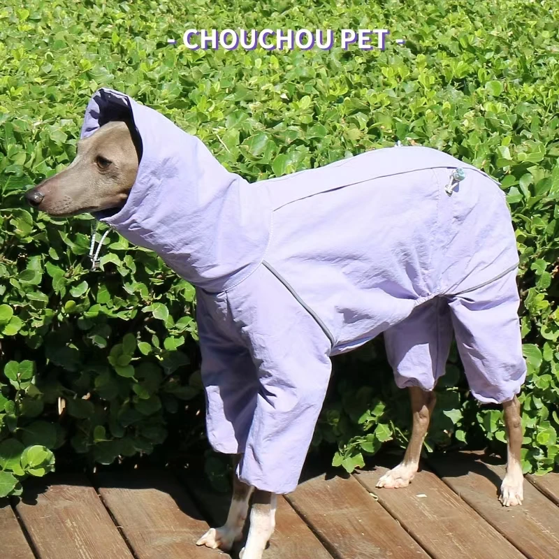 Chubasquero de galgo italiano, chaqueta para mascotas al aire libre de otoño e invierno, ropa para perros resistente al viento y a la lluvia