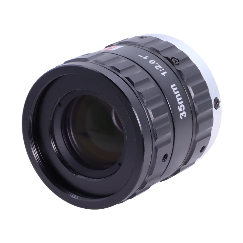 ZLKC FA ثابت البعد البؤري الكاميرا الصناعية ، القزحية اليدوية لتحديد المواقع ، آلة قياس ، عدسة الرؤية ، CCTV ، 12MP C جبل ، 35 مللي متر طول ، 1"