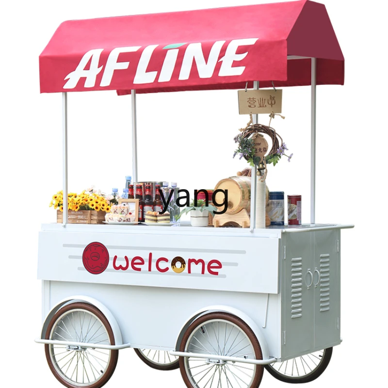 

Yjq Ice Cream Multi-Function Stall Car Mobile Outdoor Sale Dining Car Commercial Square Promotional Snacks