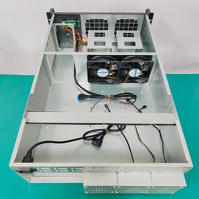 4U650mm Deep Chassis, 12 Slots, Dual-channel Motherboard and USB3.0 Quad-channel GPU for AI and Deep Learning