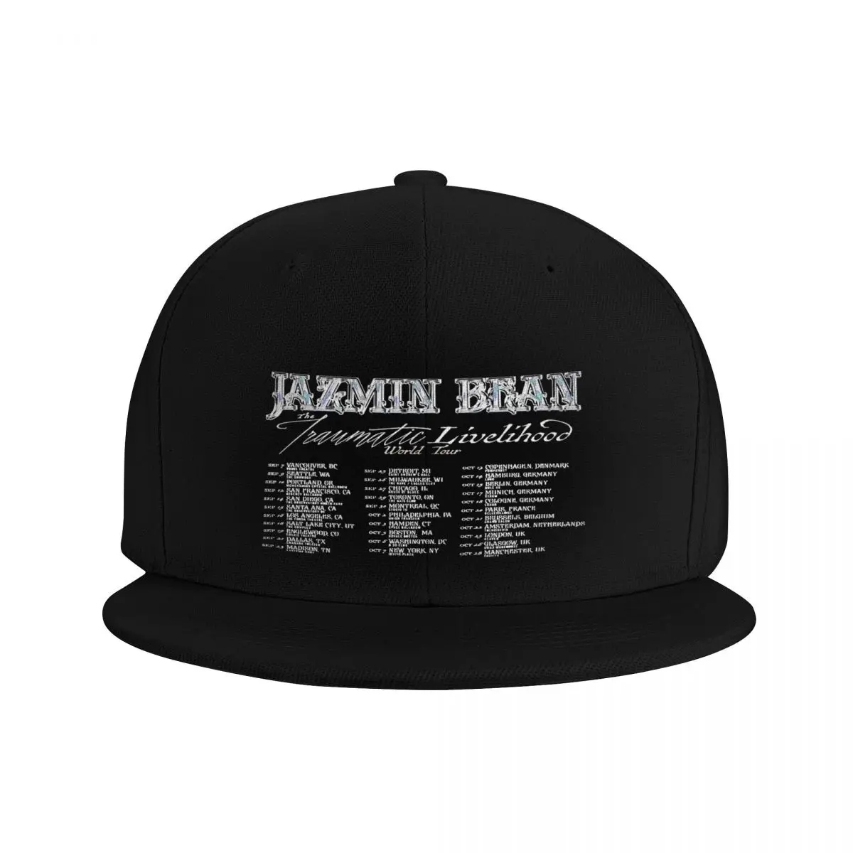 Jazmin Bean Traumatic Livelihood World Tour 1 Man Hat Cap Female Sports Caps Baseball Cap Man Man Hat Baseball Cap