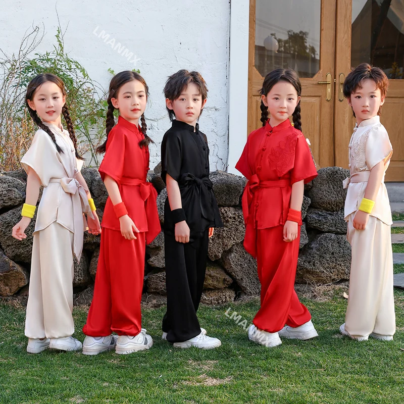 

Children's martial arts clothing, Kung Fu children's training, kindergarten martial arts practice table, performance costumes