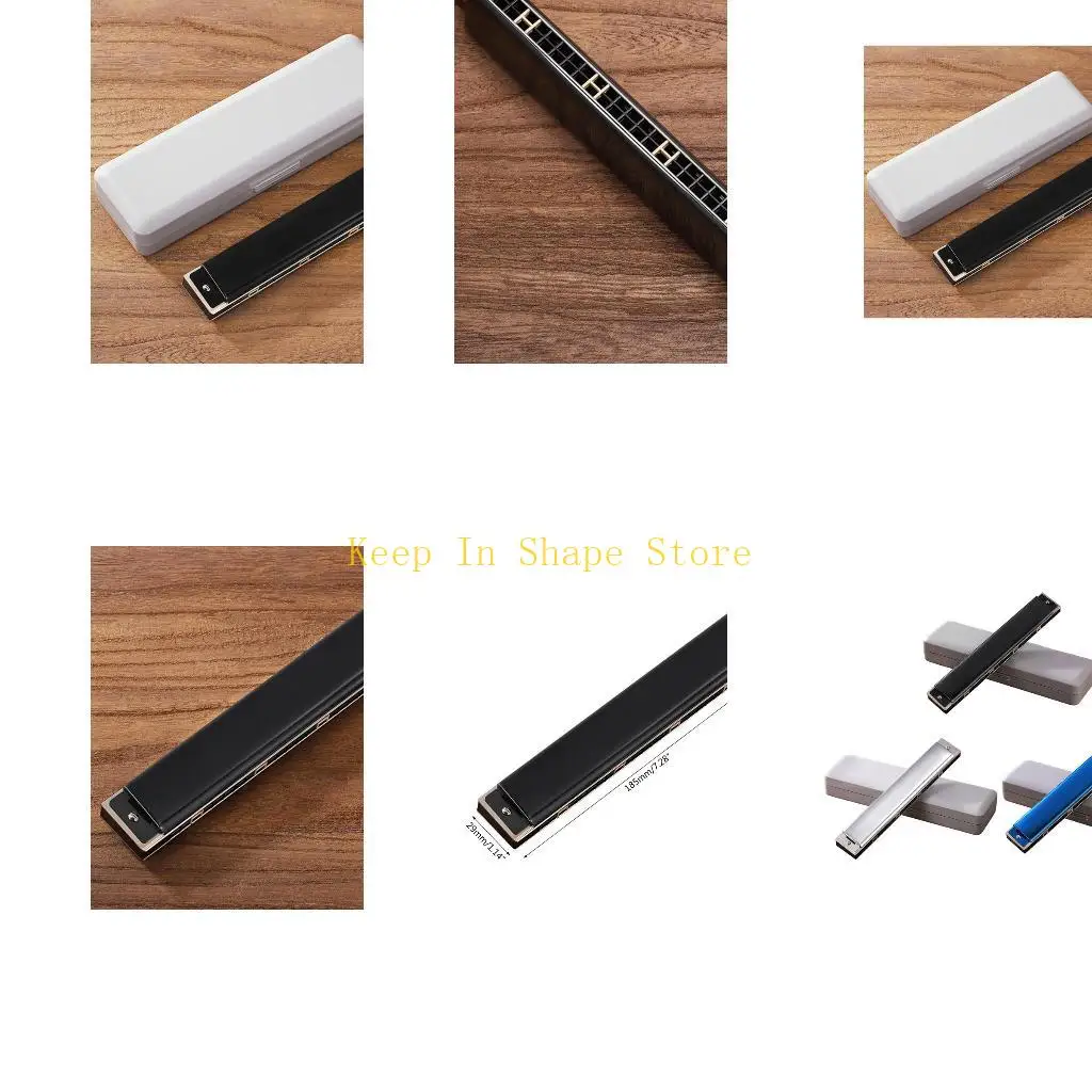 U1JC 24-Hole Professional Harmonica Competition Mouth Organ for Student Beginner