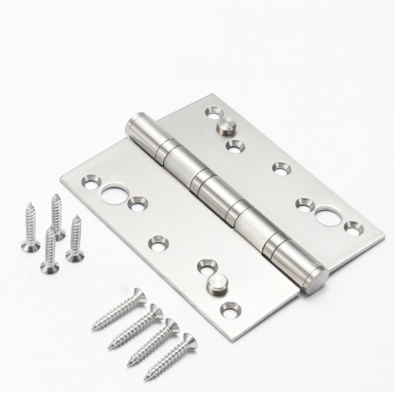 

5-inch stainless steel anti-theft nail anti-pry hinge, thickened bearing silent hinge, anti-theft door furniture hardware, 2pcs